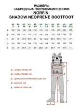 Полукомбинезон забродный Norfin SHADOW NEOPRENE BOOTFOOT (с сапогами)