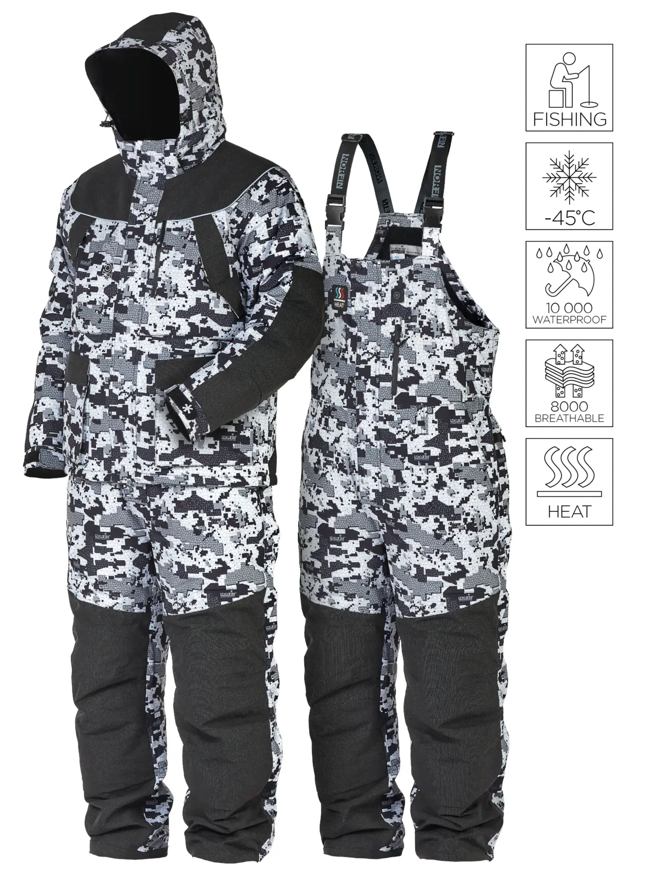 Костюм зимний Norfin Explorer 2 Camo Heat Камуфляж-0