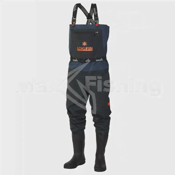 Полукомбинезон забродный Norfin Pilot Bootfoot р. 45-XLS серый-3