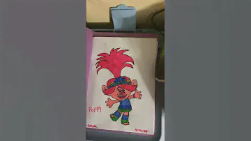 Coloring Poppy Trolls Band Together!