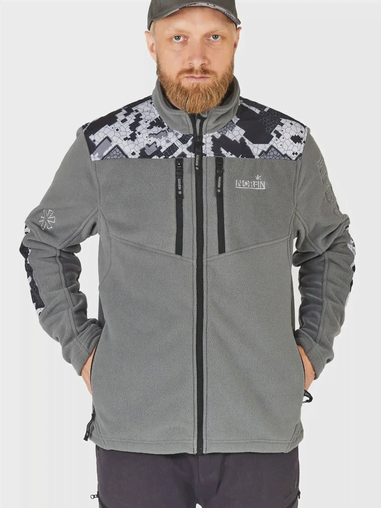 Куртка флисовая Norfin GLACIER CAMO 04 р.XL-3