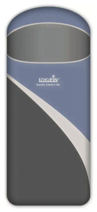 Спальный мешок NORFIN Scandic Comfort 350 серый/синий с левой стороны-3