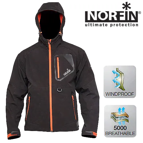 Куртка Norfin Dynamic тк. Softshell Темно-серый