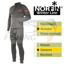 Термобелье Norfin Winter Line Gray p.L
