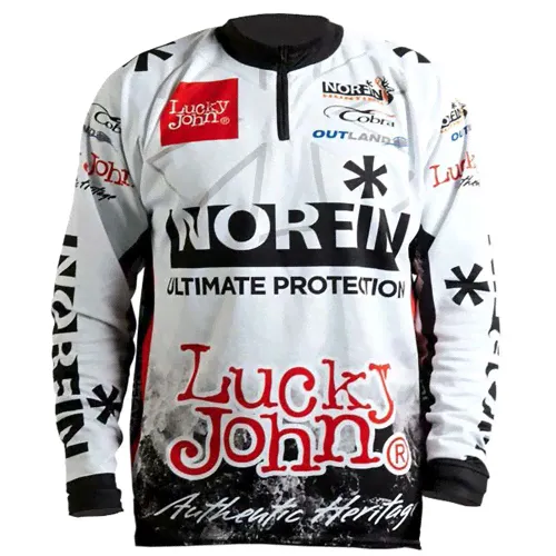 Футболка Norfin & Lucky John белая 03 р.L