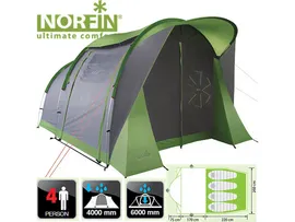 Палатка кемпинговая Norfin ASP4 AlU NF