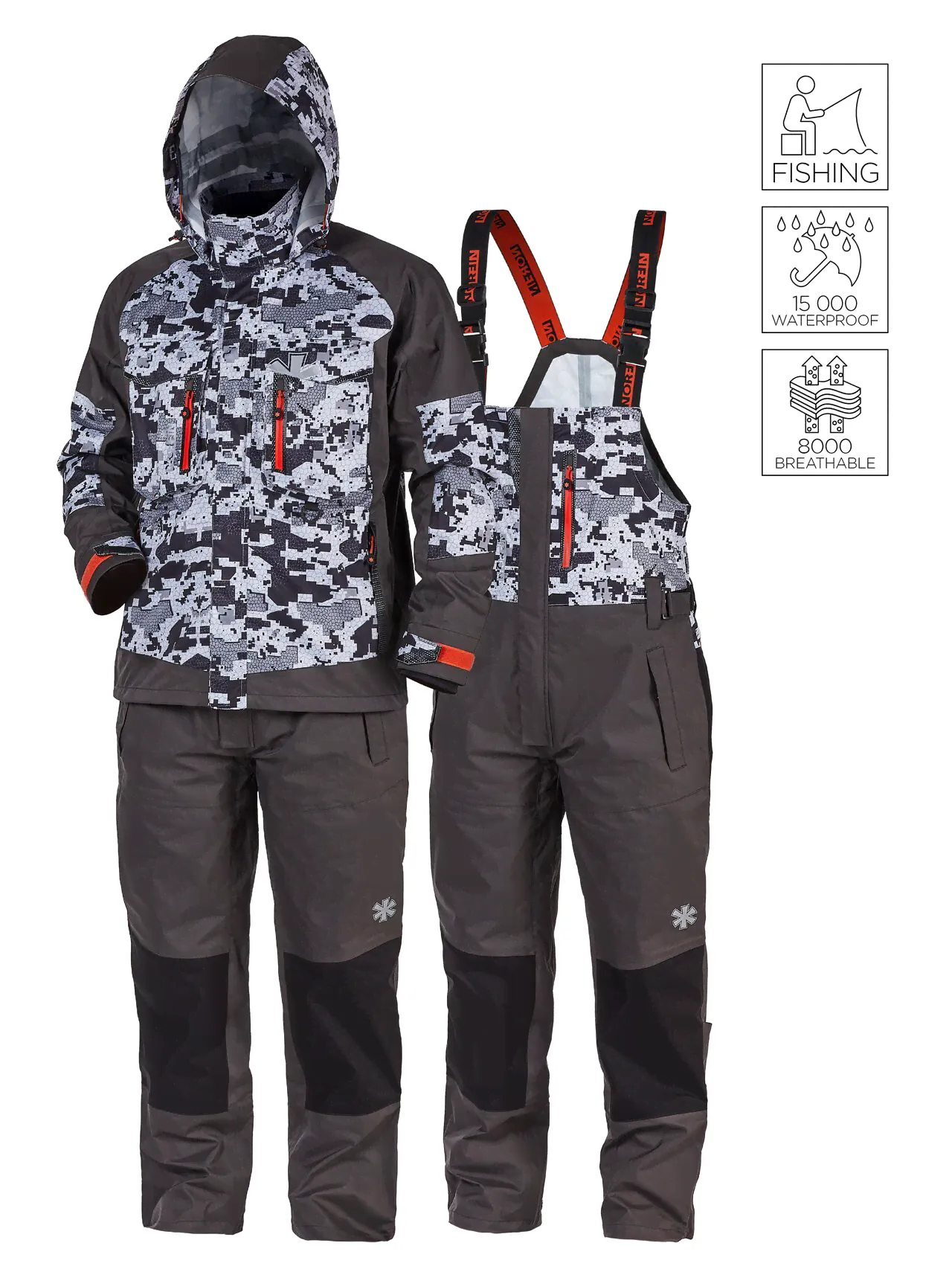 Костюм демисезонный Norfin Pro Dry 3 Camo-0