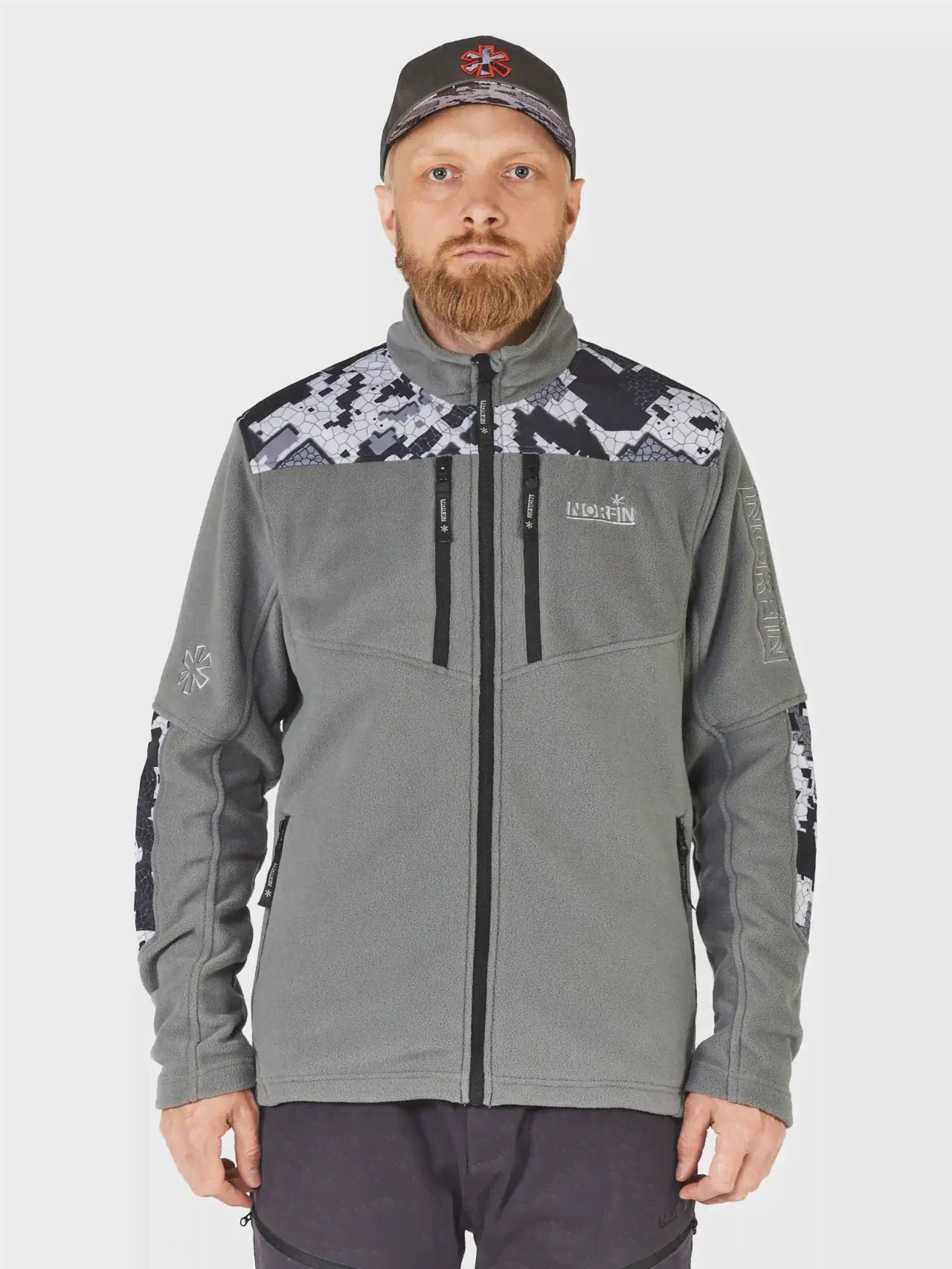Куртка флисовая Norfin GLACIER CAMO 04 р.XL-4