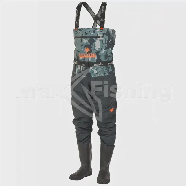 Полукомбинезон забродный Norfin Pilot Bootfoot р. 44-L Camo-0