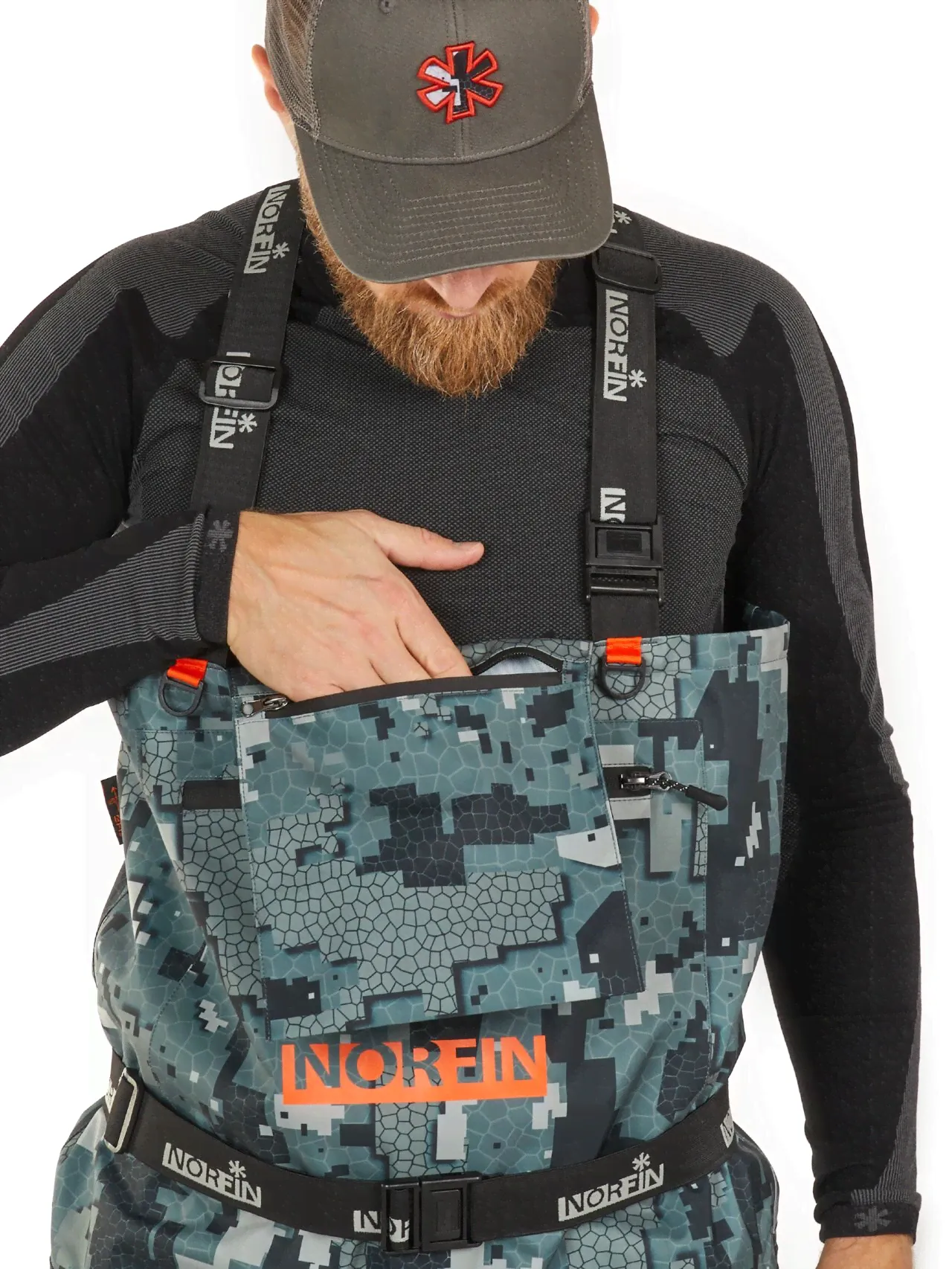 Полукомбинезон забродный Norfin PILOT CAMO BOOTFOOT (с сапогами)-2