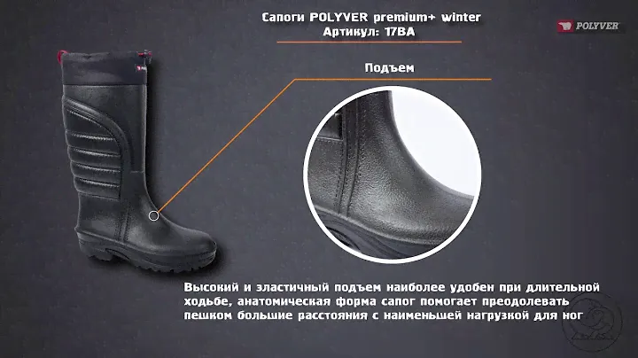 Сапоги Polyver "Premium+" чёрные (17BA)