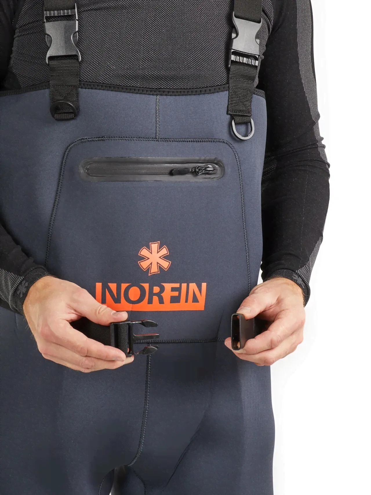 Полукомбинезон забродный Norfin SHADOW NEOPRENE BOOTFOOT (с сапогами)-0