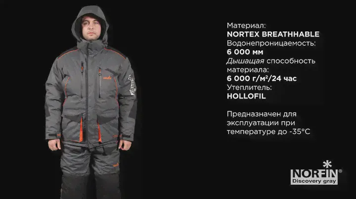 Costum de Iarna Norfin Discovery Grey