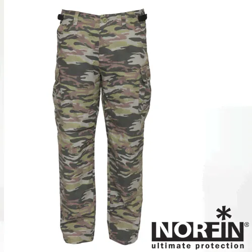 Штаны Norfin Nature Camo тк. Хлопок Хаки-0