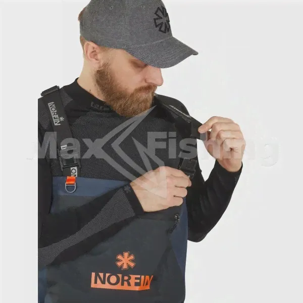 Полукомбинезон забродный Norfin Pilot Bootfoot р. 45-XLS серый-0