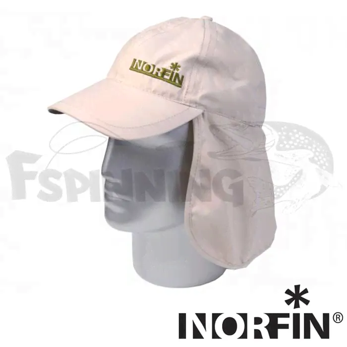 Бейсболка Norfin Safari 7481 c защитой р.L бежевый
