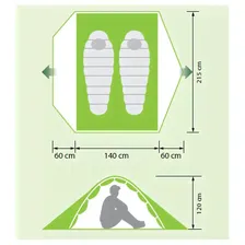 Треккинговая палатка Norfin Smelt 2 Alu