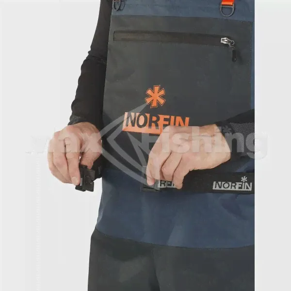 Полукомбинезон забродный Norfin Pilot Bootfoot р. 45-XLS серый-4