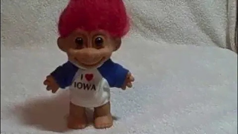 Russ I Love Iowa Troll Doll   #55T