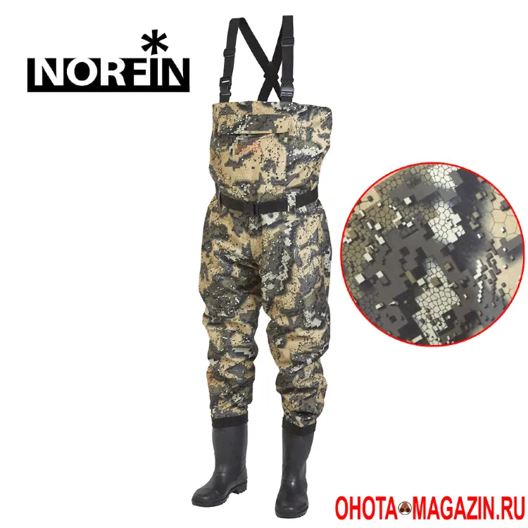 Камуфляжные забродни для охоты и рыбалки NORFIN Rapid (вейдерсы)-0